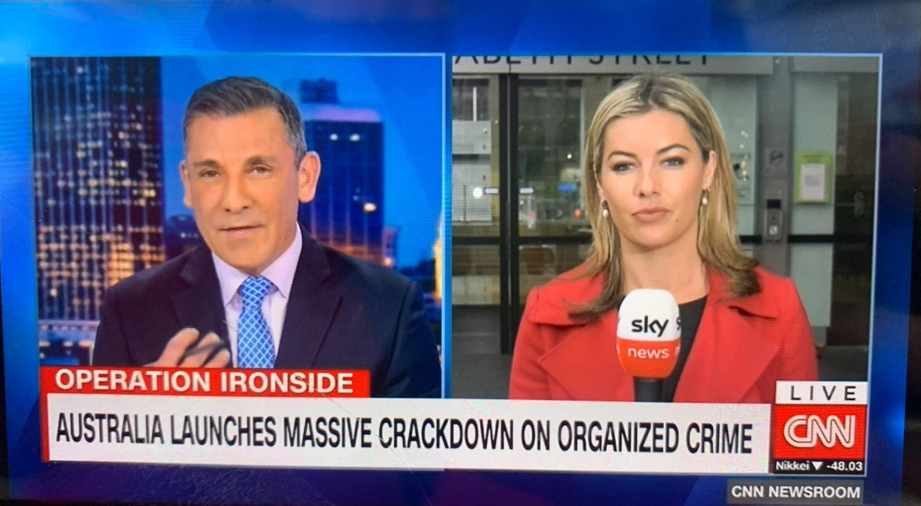 Gabriella Power reporting live to CNN